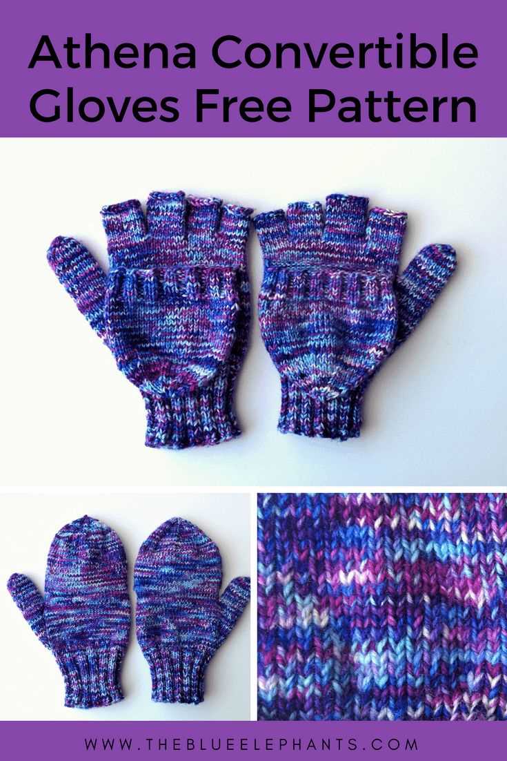 Finger gloves knitting pattern