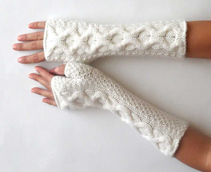 Fingerless gloves knit pattern