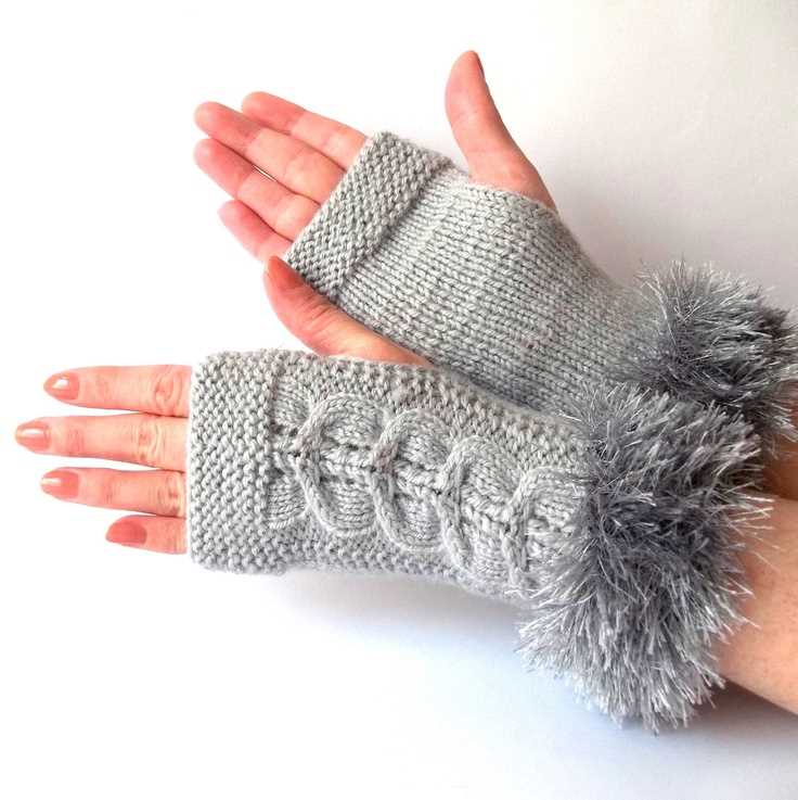 Fingerless gloves pattern knit