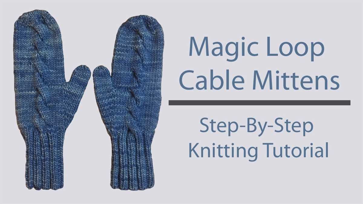 Fingerless gloves knitting pattern magic loop