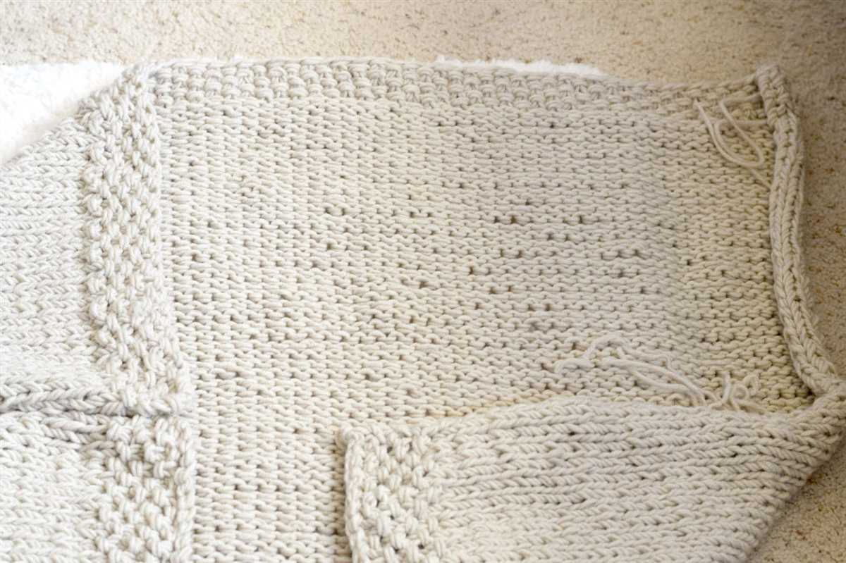 Blanket cardigan knitting pattern