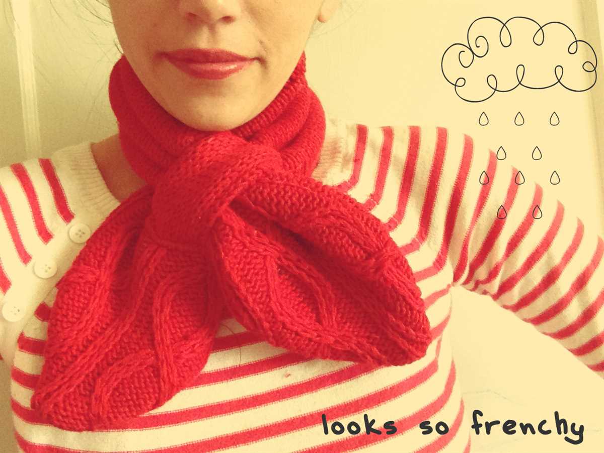 Sweater scarf knitting pattern free