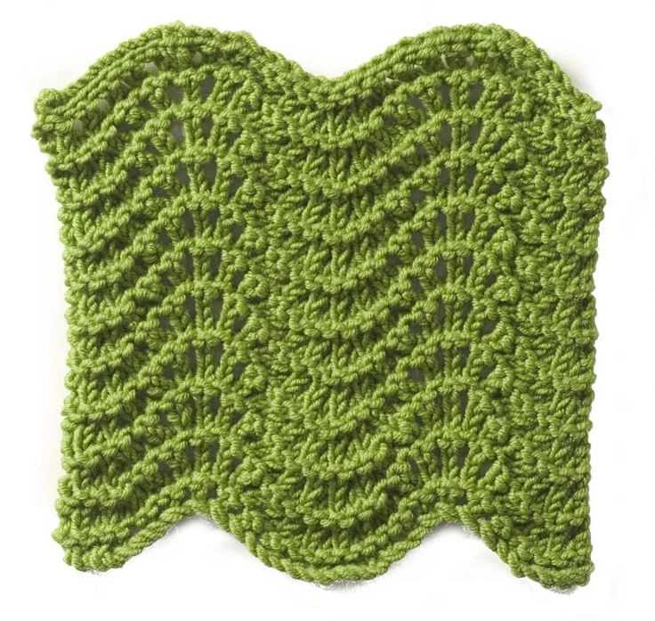 Knitted ripple pattern