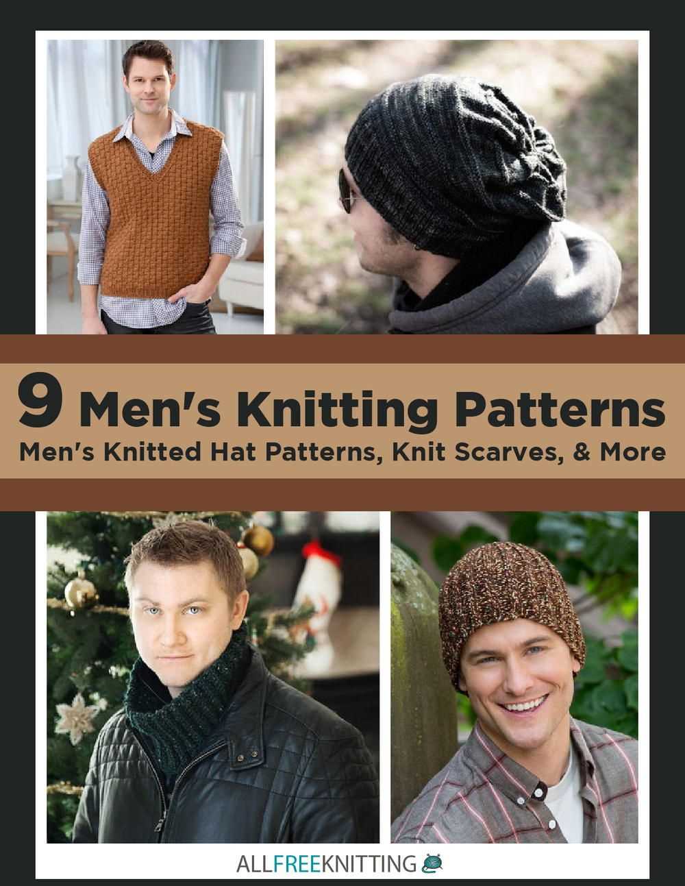 Knitted hat patterns for men