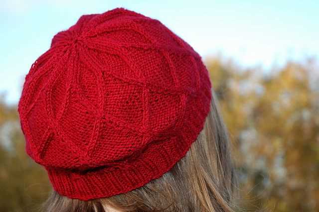 Flat knit cable hat pattern