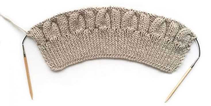 Flat knit cable hat pattern