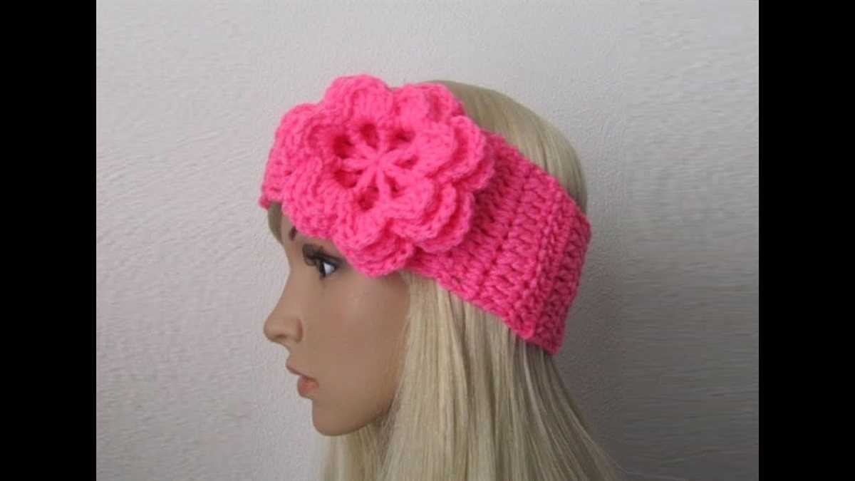 Flower knitted headband pattern