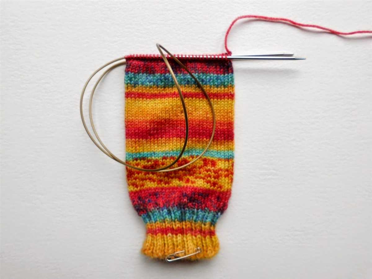 Sock pattern knitting circular needles