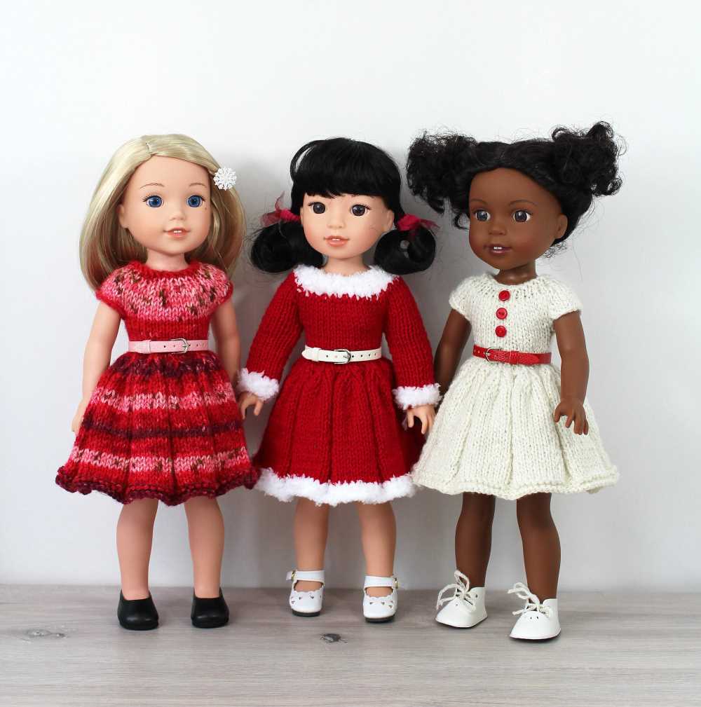 16 inch doll clothes knitting patterns free