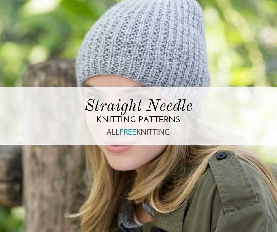 Slouch hat knitting pattern straight needles