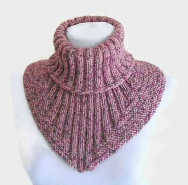 Knitted neck cowl pattern