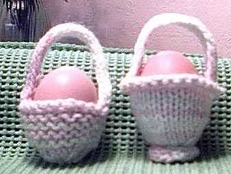 Easter egg dishcloth knitting pattern
