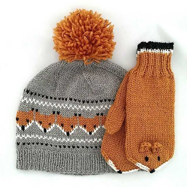 Fox beanie knitting pattern