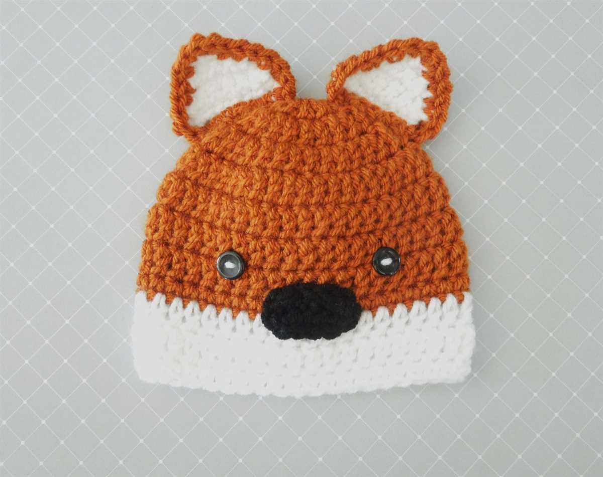 Fox beanie knitting pattern