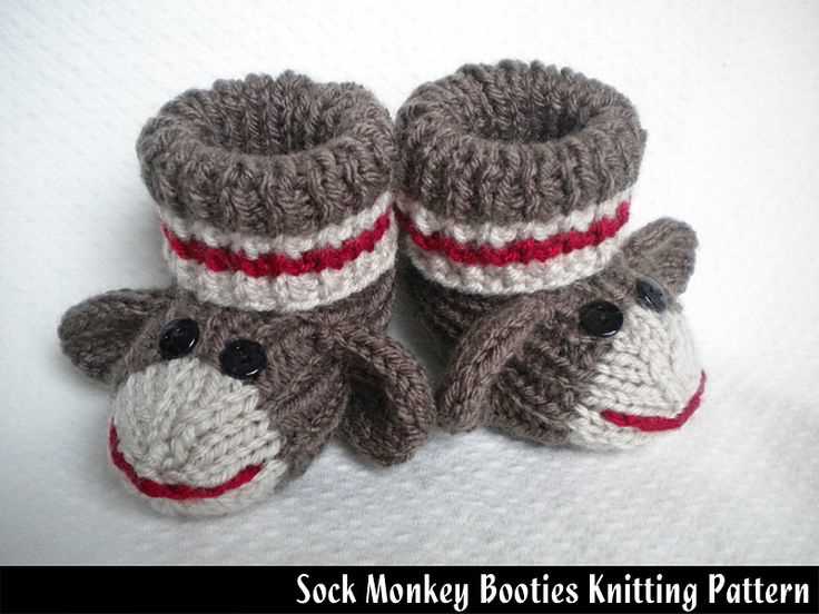 Knit sock monkey pattern
