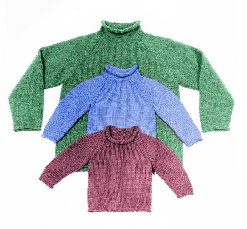Easy raglan sweater knitting pattern
