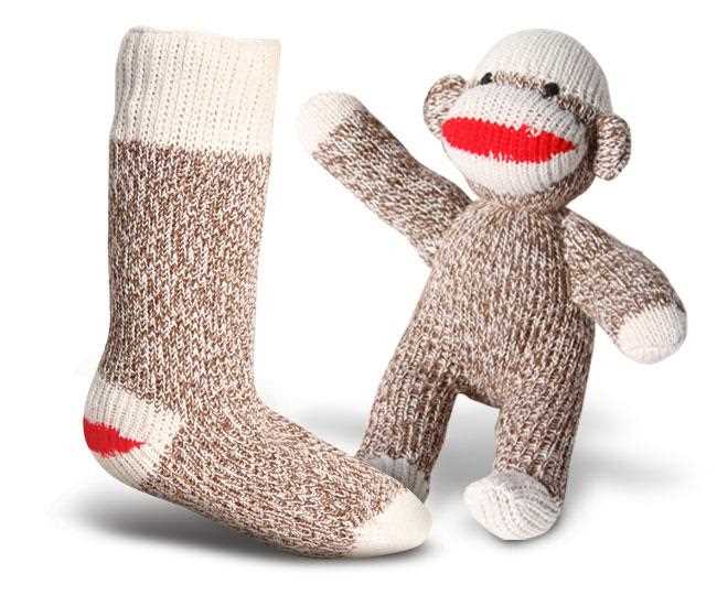 Knit sock monkey pattern