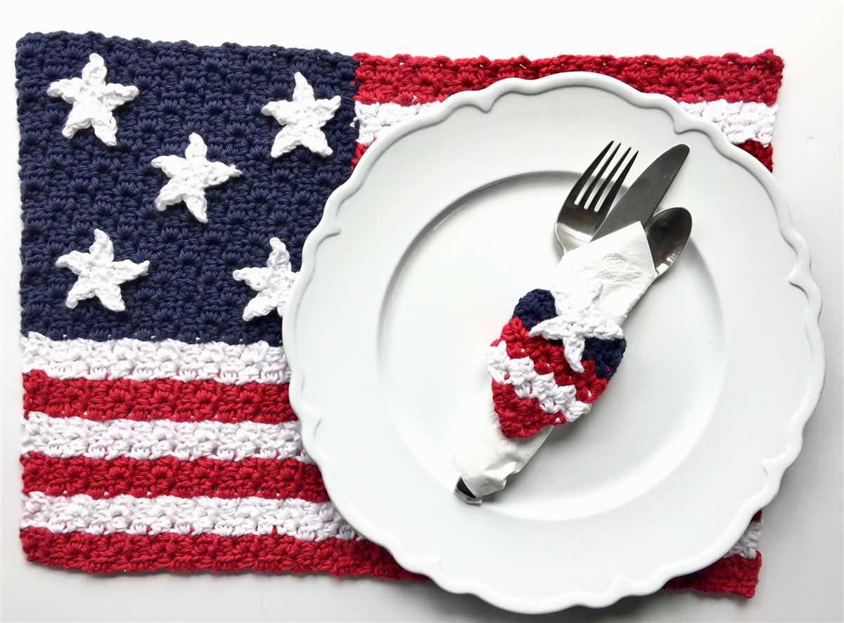 Free american flag blanket knitting pattern