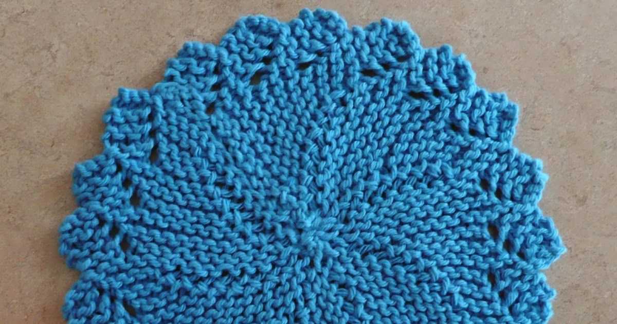 Free knitted round dishcloth patterns