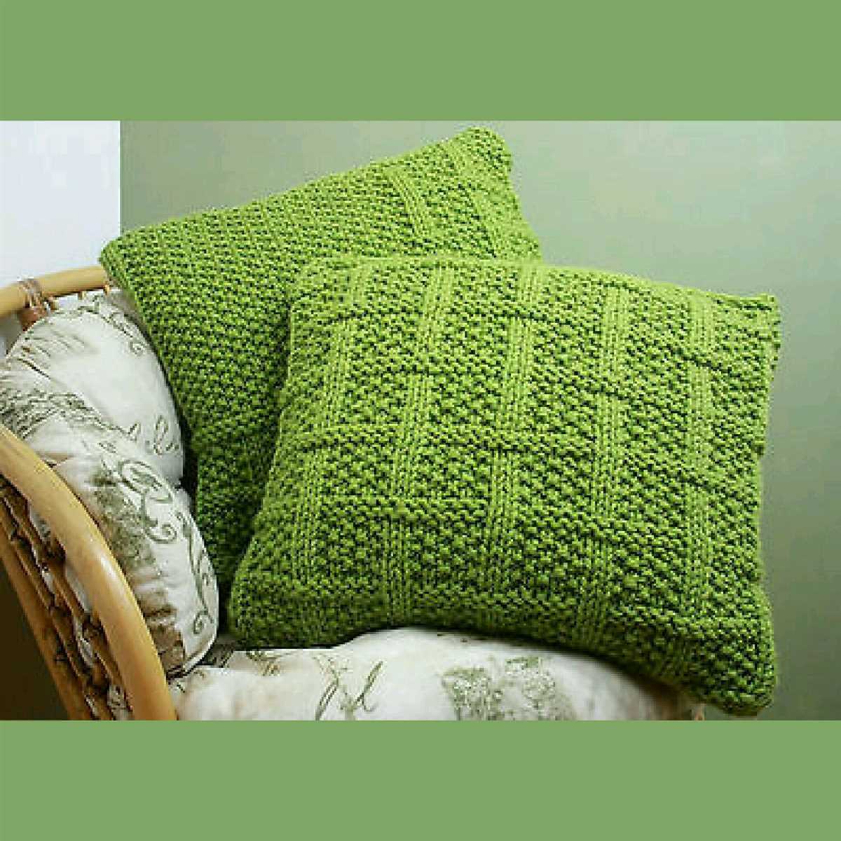 Cushion cover knitting patterns uk