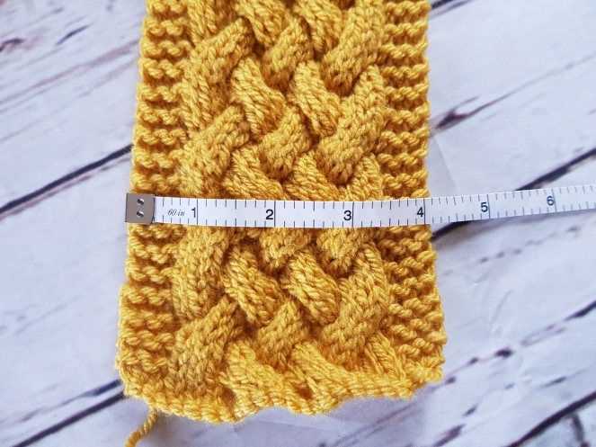 Free cable knit headband pattern