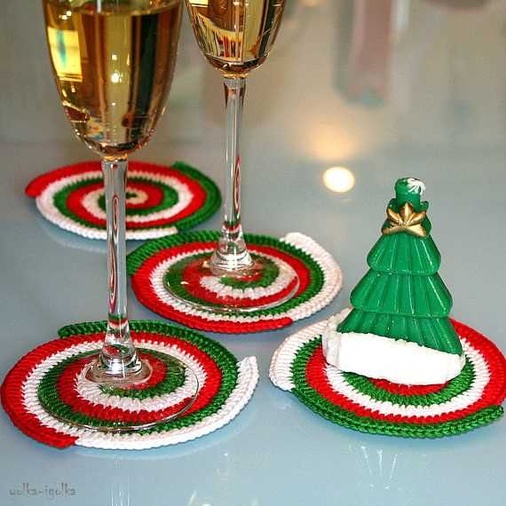 Knitted christmas coaster patterns