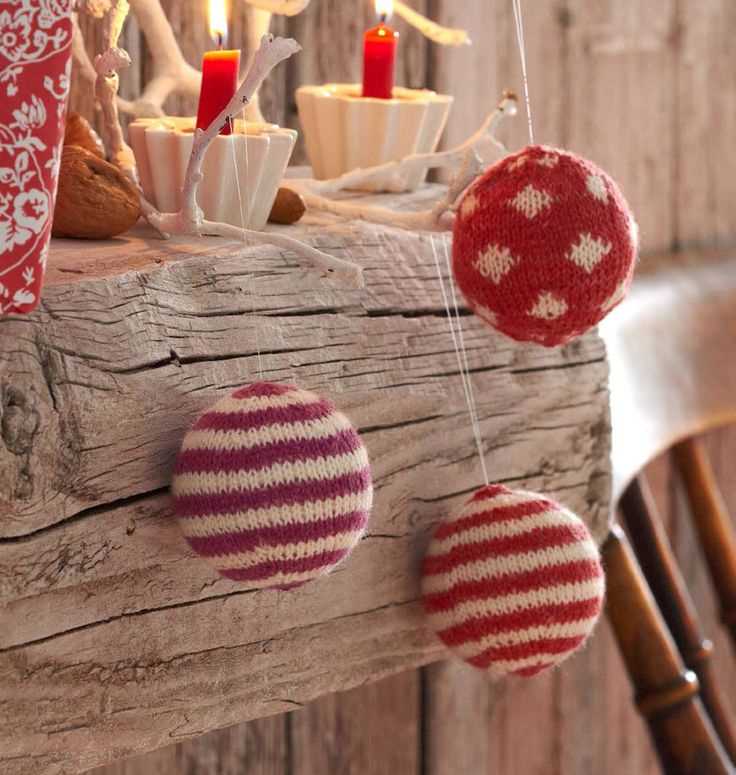 Free christmas bauble knitting pattern