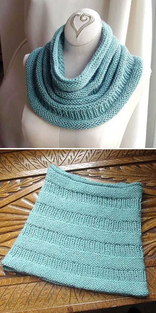 Free cowl knitting pattern straight needles
