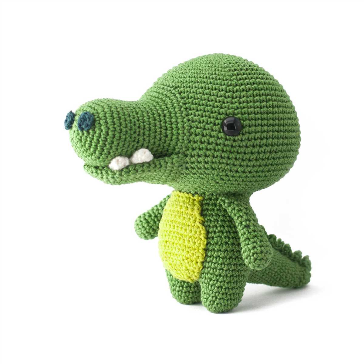 Free crocodile toy knitting pattern