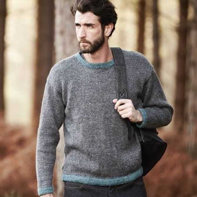 Mens sweater knit pattern