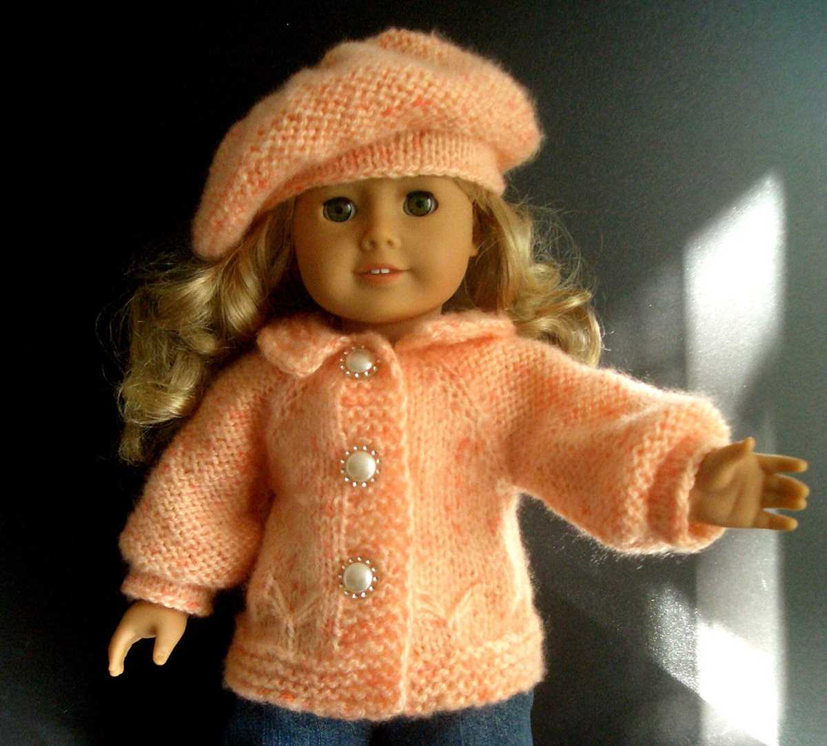 Free doll clothes knitting patterns for 18 inch dolls