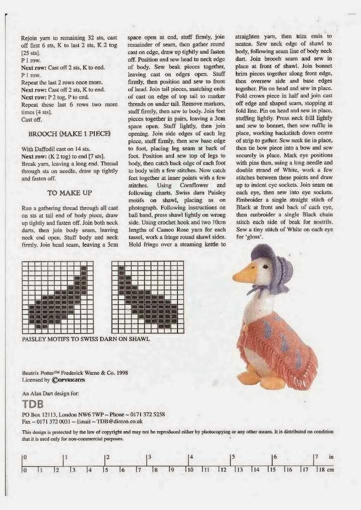 Jemima puddle duck knitting pattern free