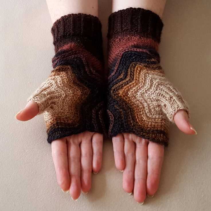 Free fingerless mitts knitting pattern