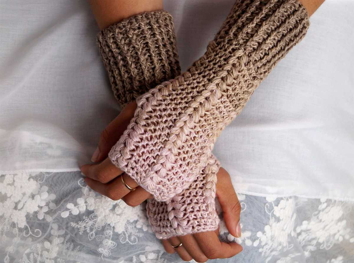 Hand warmer knit pattern free