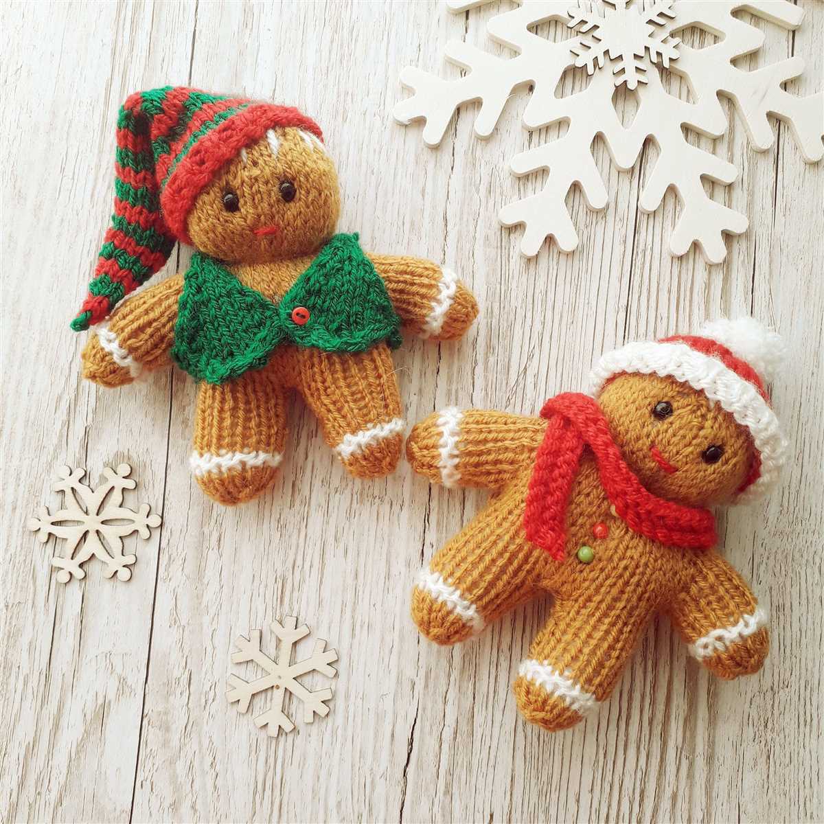Free gingerbread knitting pattern