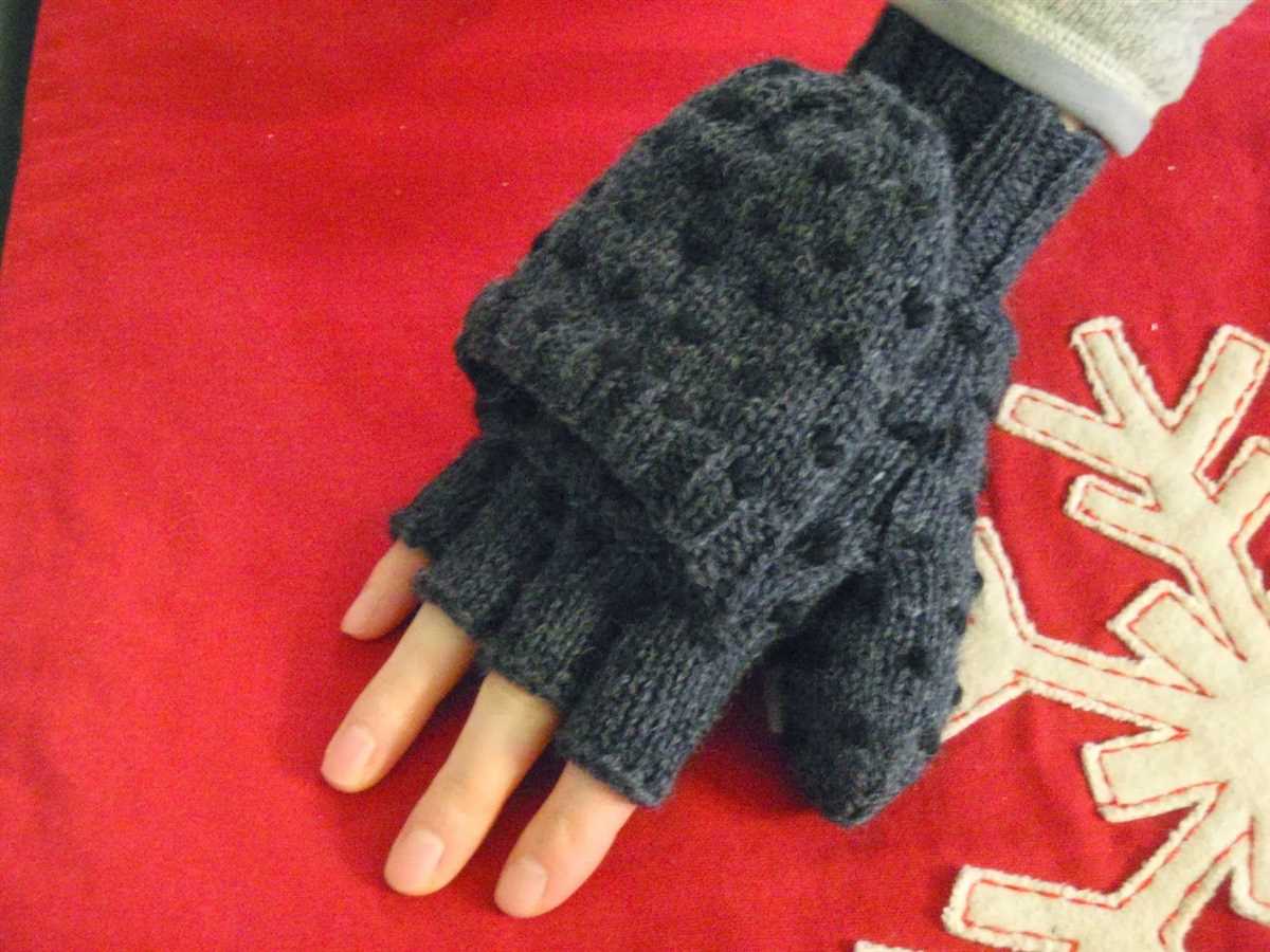 Free glove knitting pattern