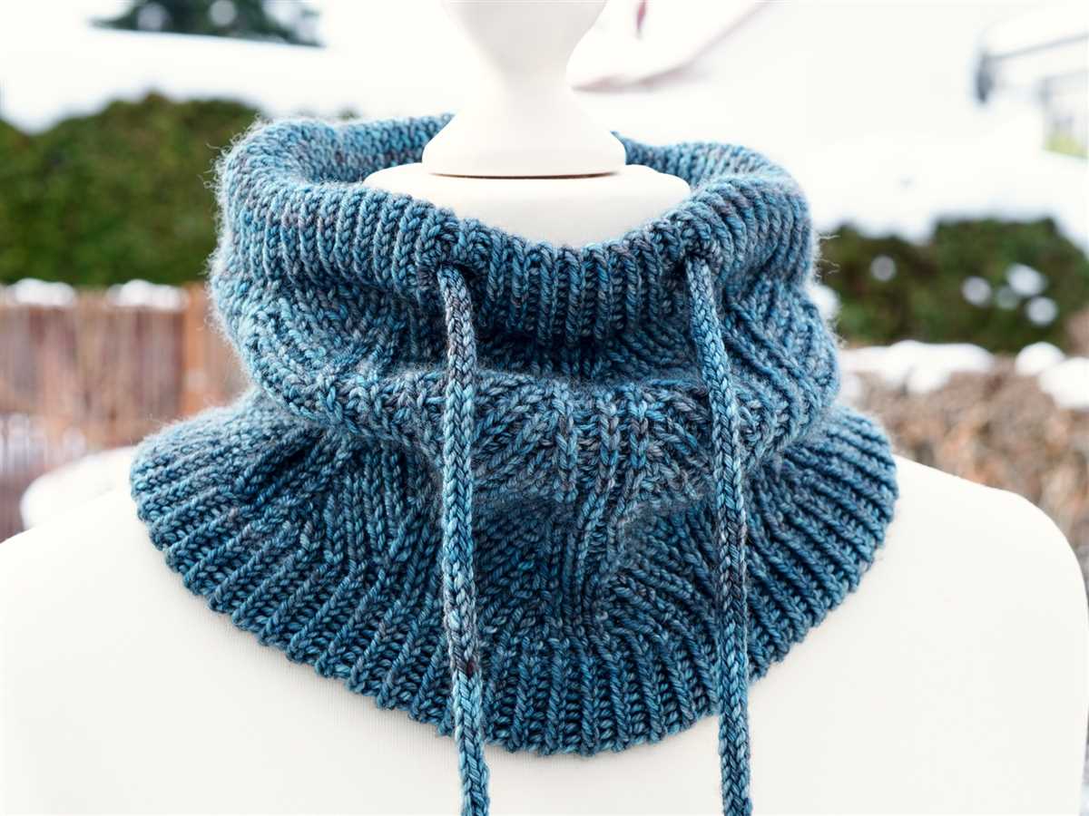 Turtleneck cowl knit pattern