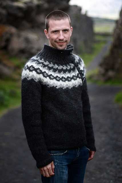 Mens nordic sweater knitting pattern