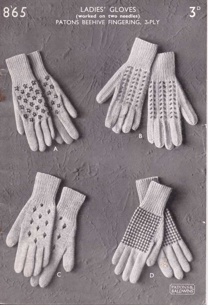 Gloves free knitting pattern