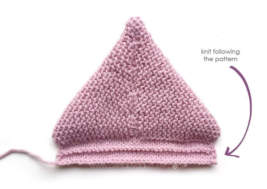 Hat with pom pom knitting pattern