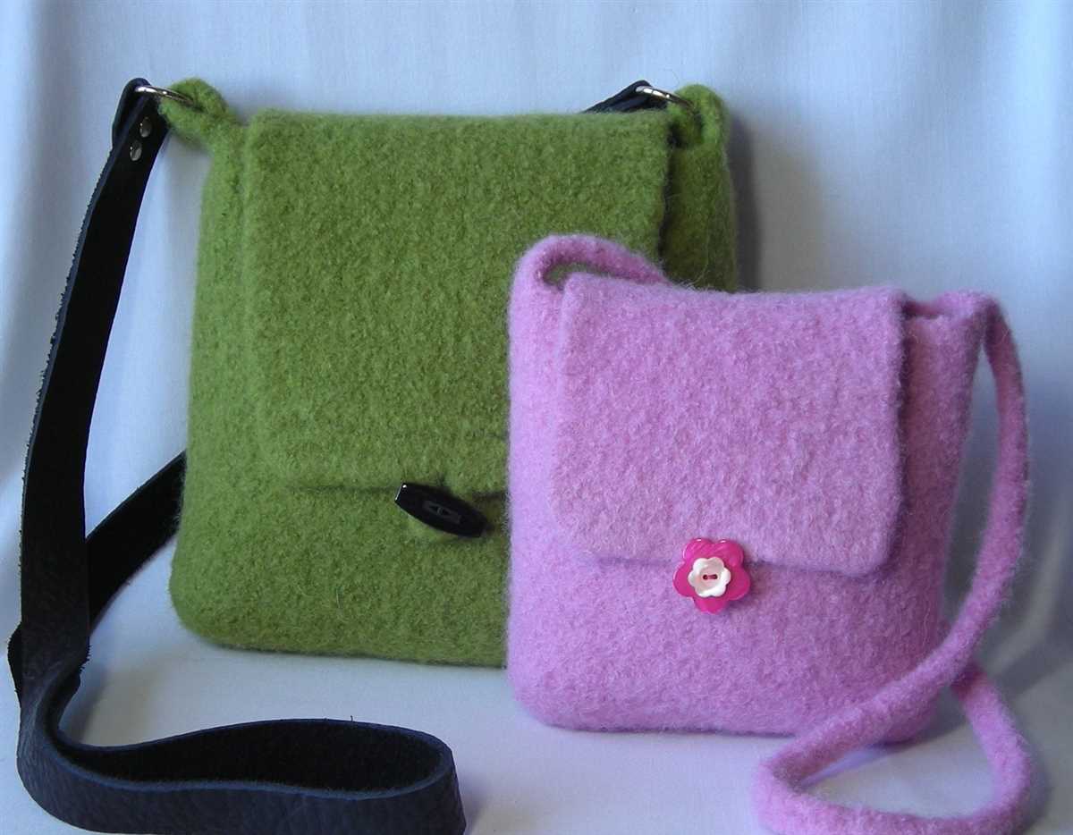 Knitting patterns for felted handbags