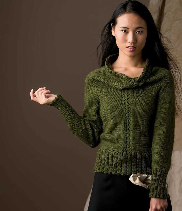 Sweater scarf with sleeves knitting pattern