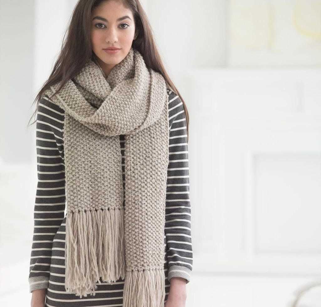 Easy knit scarves free patterns