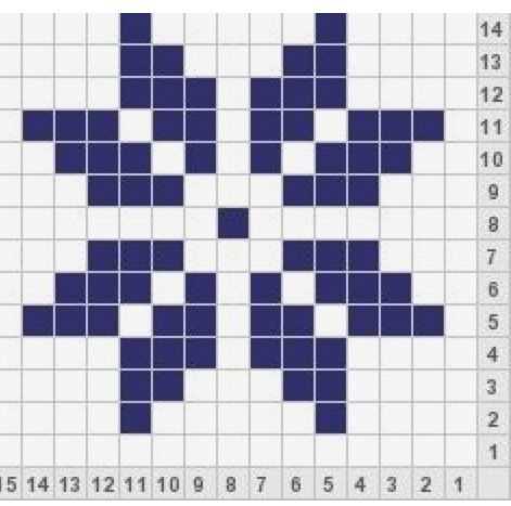 Fair isle snowflake knitting pattern
