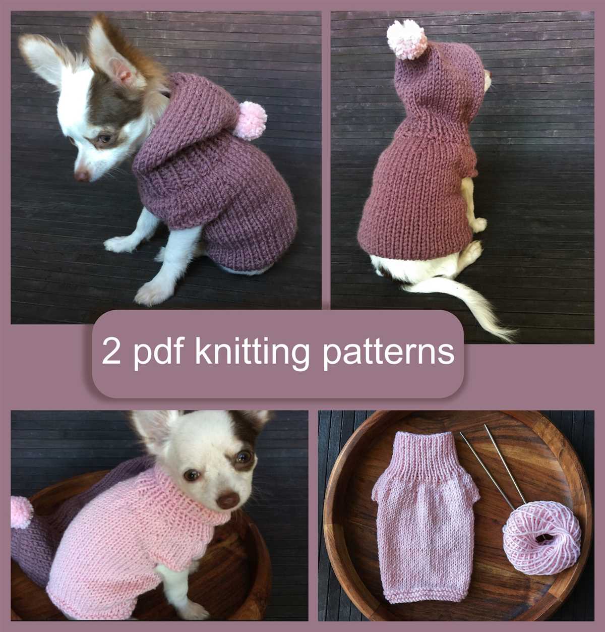 Chihuahua sweater knitting pattern