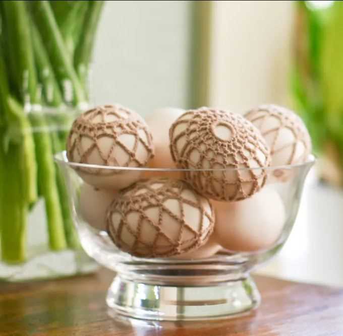 Knitted creme egg covers pattern