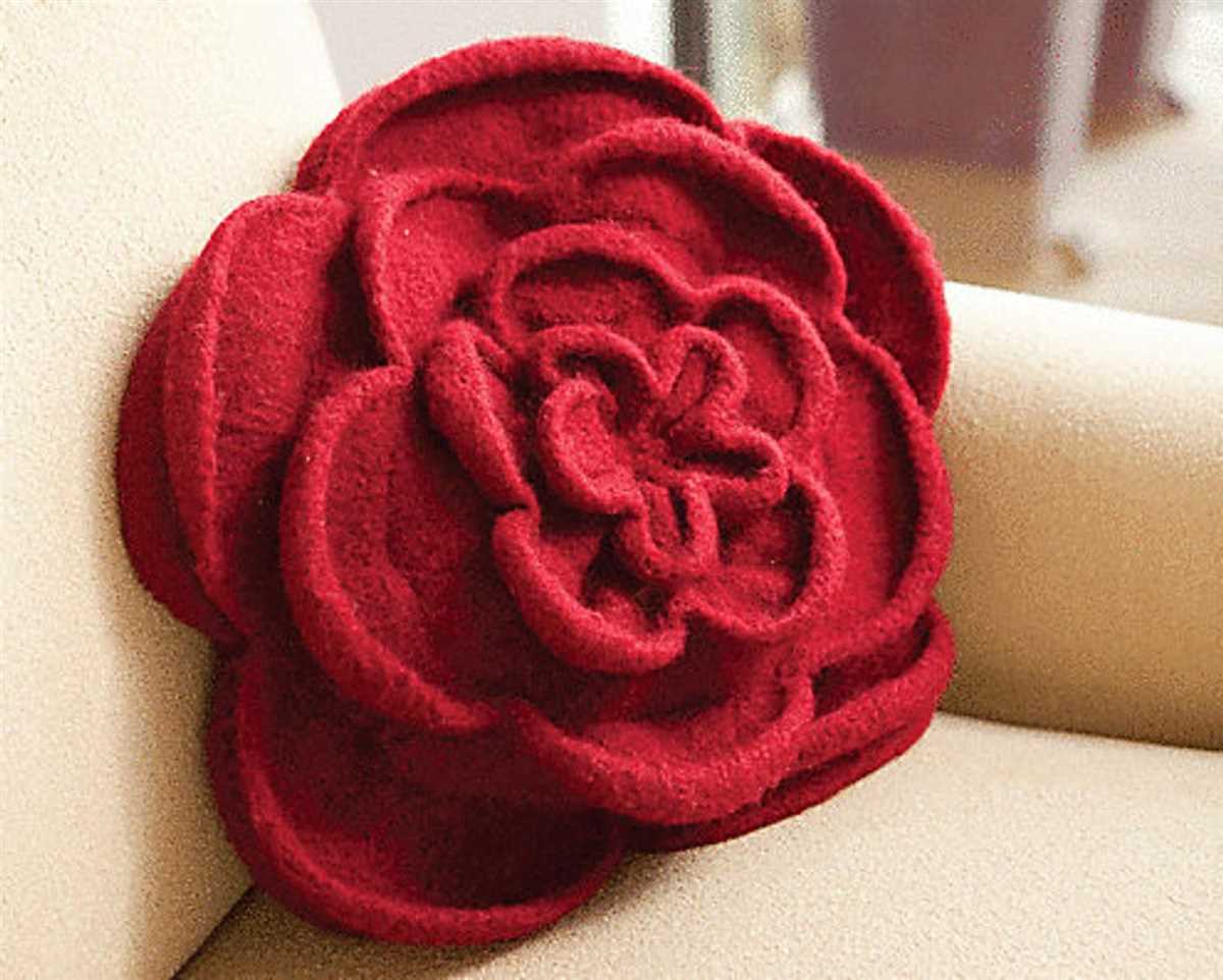 Knit rose pattern