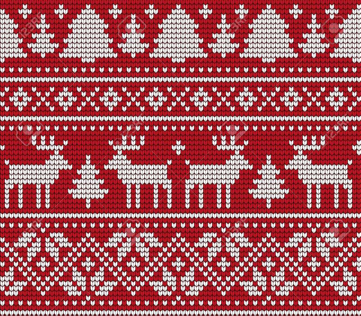 Machine knit christmas stocking pattern