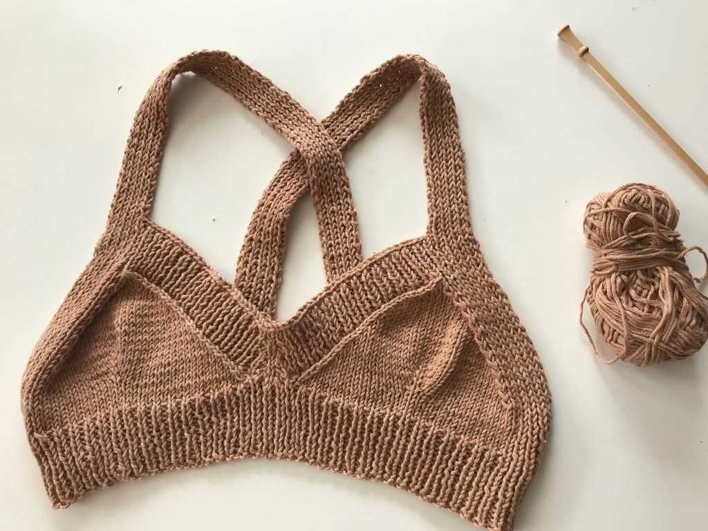 Free knit bralette pattern