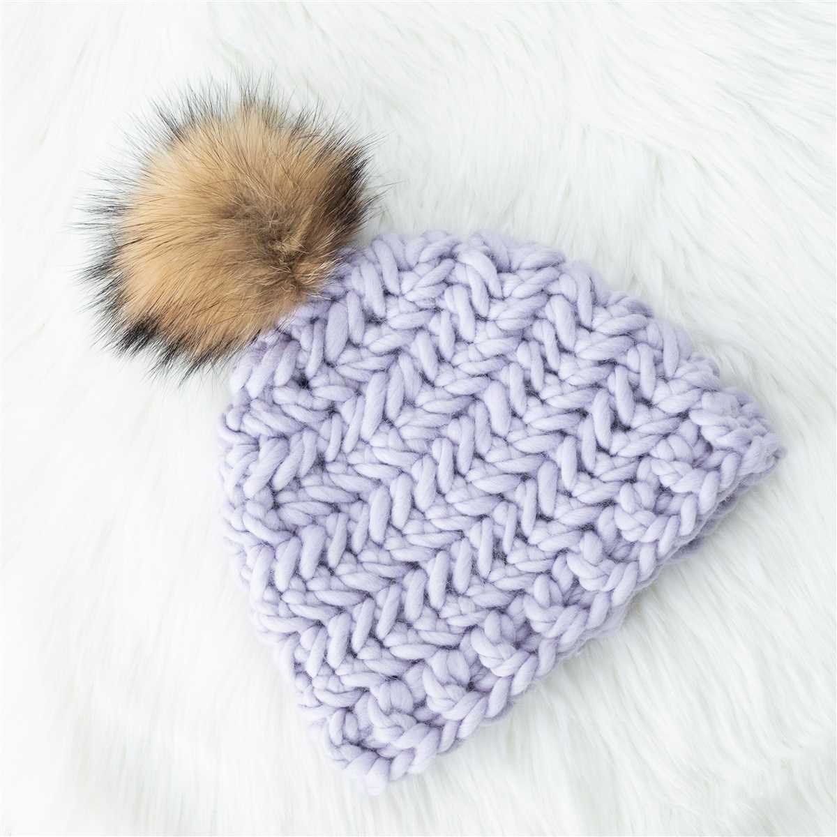 Free knit chevron hat pattern